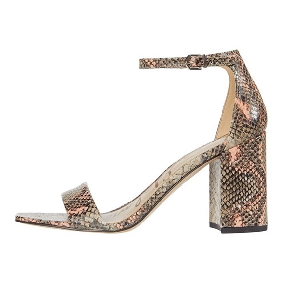 Women's Sam Edelman Daniella Heels Multicolor/Snake | Australia - Picture 1 of 9